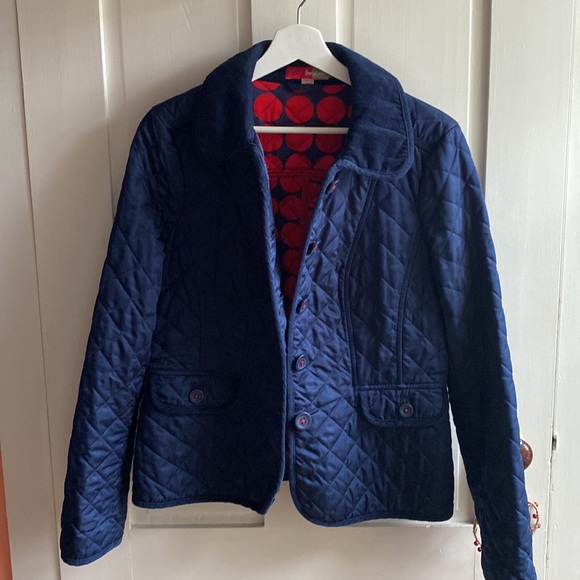 BODEN womens lightweight quilted jacket size US8/UK12 in navy blue - Picture 4 of 10